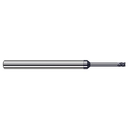 Harvey Tool 5 FL - 0.1090'', 7/64 Cutter DIA x 0.1640'' LOC x 0.9000'' Reach - AlTiN Nano Coated 819102-C6